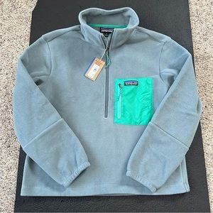Patagonia Microdini Fleece 1/2 Zip Pullover Plume Grey Size Women’s Small NEW